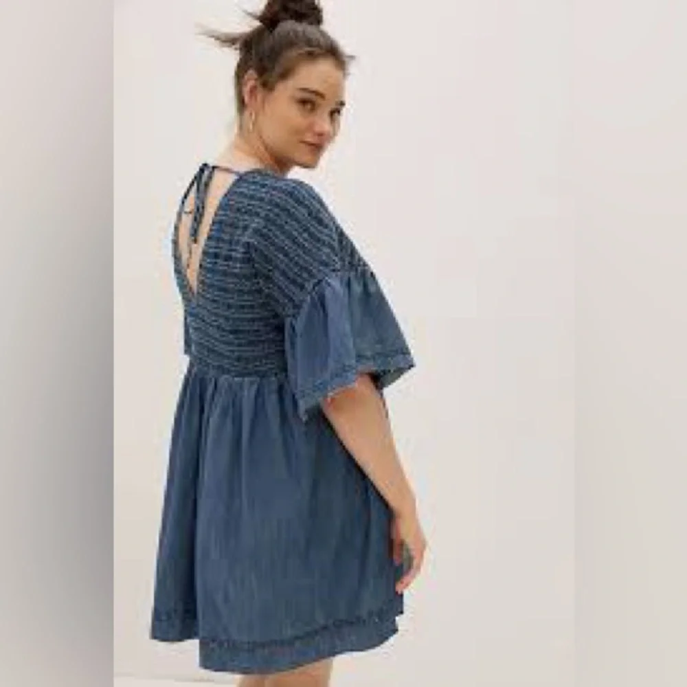 Anthropologie Luz Chambray Mini Dress - Picture 4 of 11